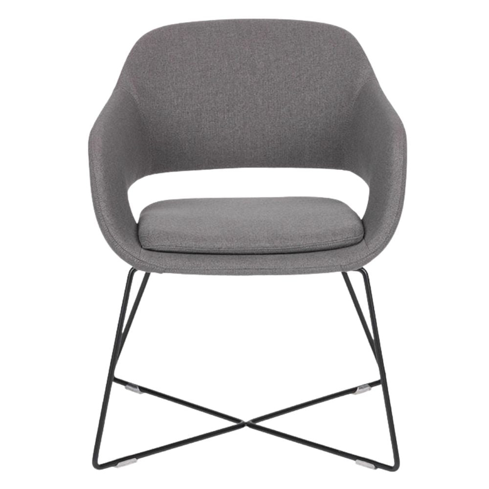 Sillón Para Recepción y Área De Espera - BRATTI VIBE TRINEO - Varios Colores - Tapizado - Bratti - NOGAL BEAT - silla