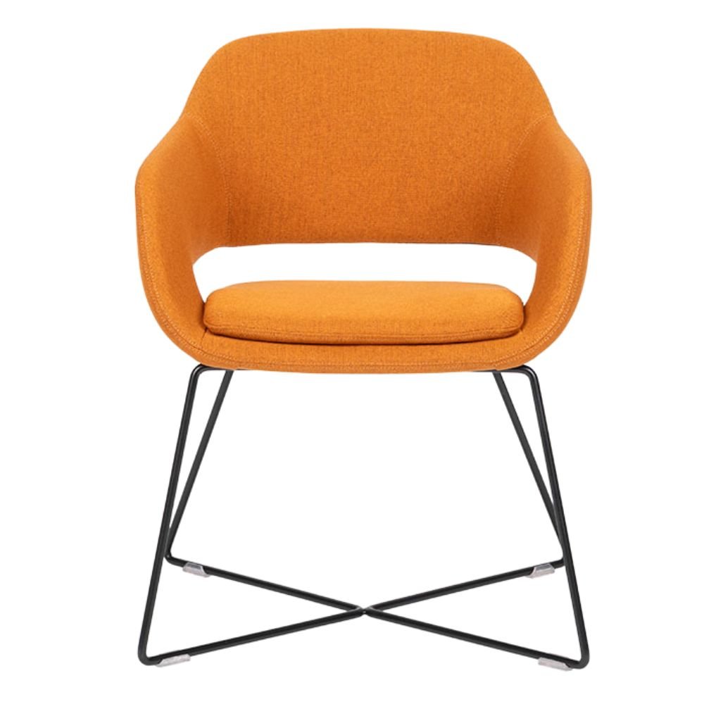 Sillón Para Recepción y Área De Espera - BRATTI VIBE TRINEO - Varios Colores - Tapizado - Bratti - NOGAL BEAT - silla