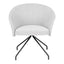 Sillón Bratti Orbit Spider tapizado con base metálica negra de cuatro puntas