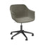 SILLÓN RESOL SHAPE RUEDAS FULLY UPHOLSTERED | Sillón Ocasional para Sala de Juntas | Inyección en Polipropileno Fibra de Vidrio | Estructura de Ruedas con Bomba | Interior - 85929 + EGL49 - Resol - NOGAL BEAT - Sillon