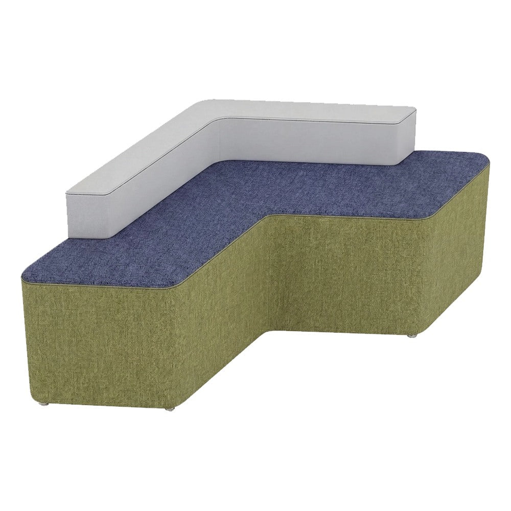 Sofá Boomerang 2.0 para Sala de Espera - GEBESA FOMCORE NETWORK 2.0 - Alto 63 cm - Tapizado - GFCE046681825 - GEBESA - NOGAL BEAT - Sillón Ocasional