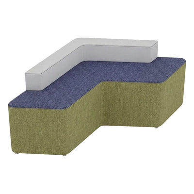 Sofá Boomerang 2.0 para Sala de Espera - GEBESA FOMCORE NETWORK 2.0 - Alto 63 cm - Tapizado - GFCE046681825 - GEBESA - NOGAL BEAT - Sillón Ocasional