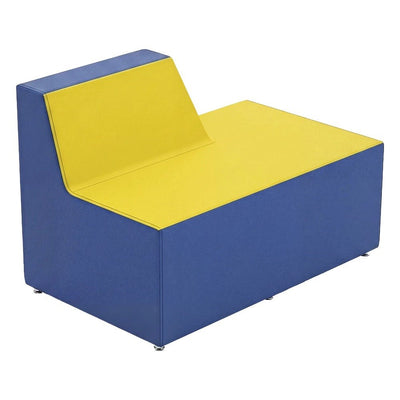 Sofá con Respaldo Bajo a un Extremo para Sala de Espera - GEBESA FOMCORE CONNECT - Tapizado - GFCA137482831 - GEBESA - NOGAL BEAT - Sillón Ocasional