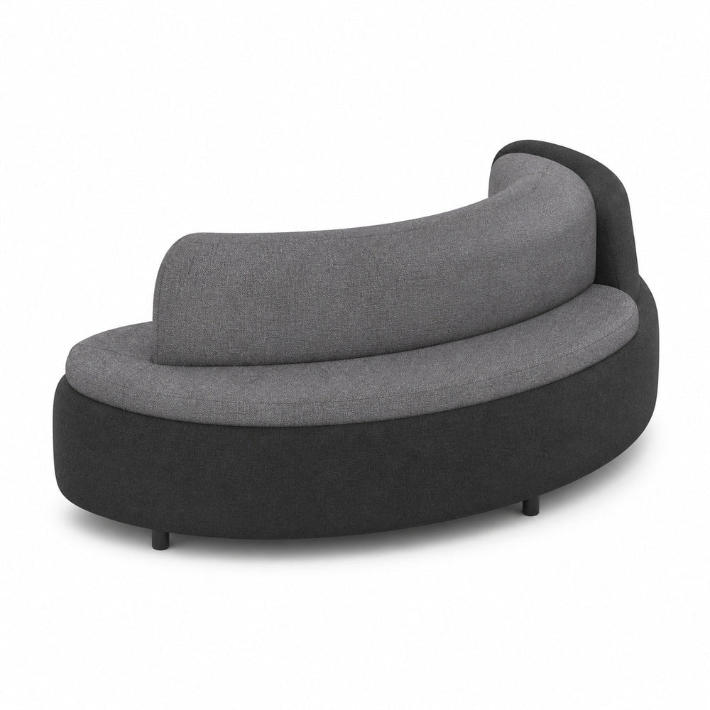 Sofá Conector Curva Interna 130 - VERSA OFFSET - Incluye Dos Grommet de Conectividad Cs-1327 en Cada - VO-554SG - VERSA - NOGAL BEAT - Sillón Ocasional
