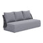 Sofá de Terraza para Spa 3 Plazas - ZUO MEKAN - Gris - Asiento y Respaldo Tapizados con Tela para Exterior - 704023 - Zuo - NOGAL BEAT - Sofá de Terraza