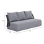 Sofá de Terraza para Spa 3 Plazas - ZUO MEKAN - Gris - Asiento y Respaldo Tapizados con Tela para Exterior - 704023 - Zuo - NOGAL BEAT - Sofá de Terraza