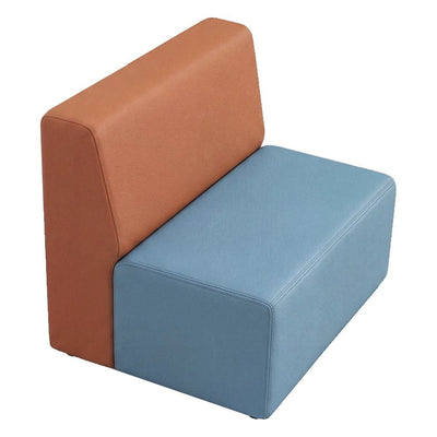 Sofá Doble Lineal para Área Colaborativa - GEBESA FOMCORE ARMLESS - Frente 85 cm - Alto 68 cm - Tapizado - GFCA017342327 - GEBESA - NOGAL BEAT - Sillón Ocasional