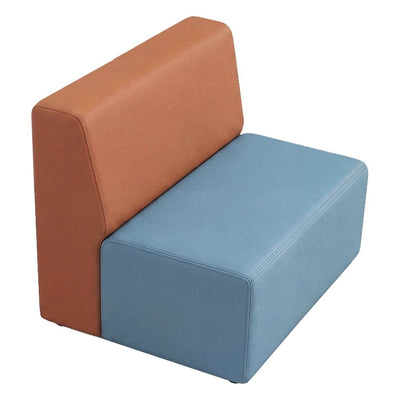 Sofá Doble Lineal para Sala de Espera - GEBESA FOMCORE ARMLESS - Frente 70 cm - Alto 58 cm - Tapizado - GFCA017282023 - GEBESA - NOGAL BEAT - Sillón Ocasional