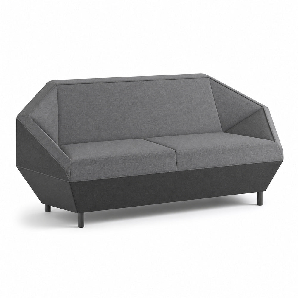 Sofá Independiente 2 Plazas - VERSA OFFSET - Frente 180 cm - VO-522S - VERSA - NOGAL BEAT - Sillón Ocasional