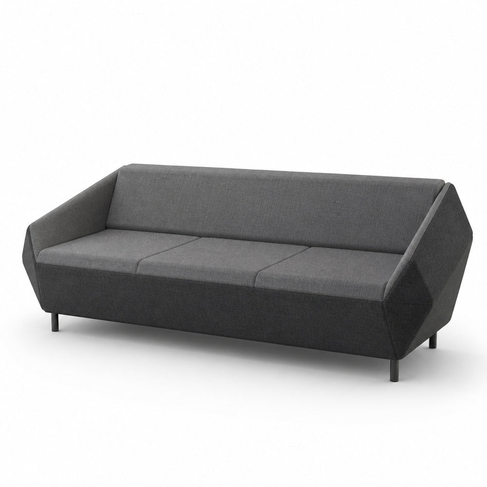 Sofá Independiente 3 Plazas - VERSA OFFSET - Frente 235 cm - VO-523S - VERSA - NOGAL BEAT - Sillón Ocasional