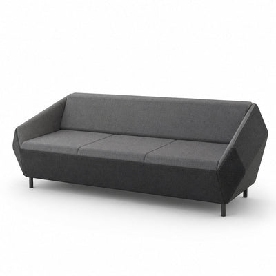 Sofá Independiente 3 Plazas - VERSA OFFSET - Incluye Grommet de Conectividad Cs-1327 en Lado Derecho - VO-523SG - VERSA - NOGAL BEAT - Sillón Ocasional