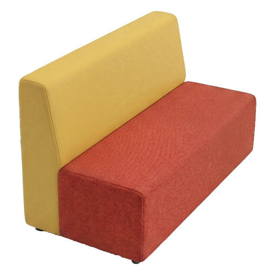 Sofá Lineal para Área de Descanso - GEBESA FOMCORE ARMLESS - Frente 128 cm - Alto 68 cm - Tapizado - GFCA019512327 - GEBESA - NOGAL BEAT - Sillón Ocasional