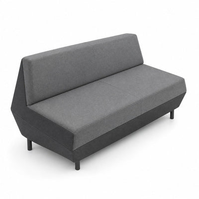 Sofá Modular Derecho Costado Recto - VERSA OFFSET - Frente 180 cm - Incluye Grommet de Conectividad Cs-1327 en Lado Derecho - VO-528DSG - VERSA - NOGAL BEAT - Sillón Ocasional