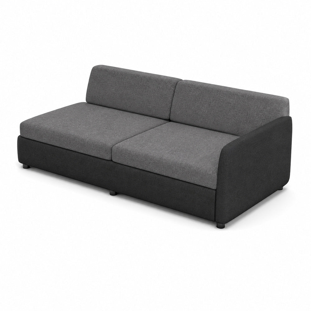 Sofá Modular Derecho - VERSA OFFSET - Frente 165 cm - VO-574DS - VERSA - NOGAL BEAT - Sillón Ocasional