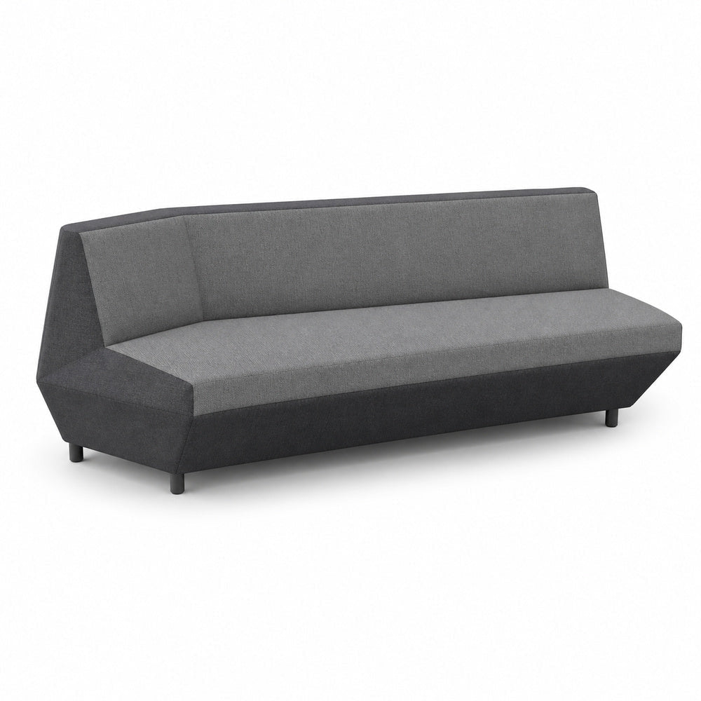 Sofá Modular Izquierdo Costado Recto - VERSA OFFSET - Frente 180 cm - Incluye Grommet de Conectividad Cs-1327 en Lado Izquierdo - VO-528ISG - VERSA - NOGAL BEAT - Sillón Ocasional