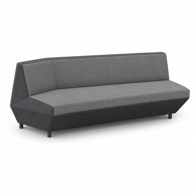 Sofá Modular Izquierdo Costado Recto - VERSA OFFSET - Frente 180 cm - Incluye Grommet de Conectividad Cs-1327 en Lado Izquierdo - VO-528ISG - VERSA - NOGAL BEAT - Sillón Ocasional