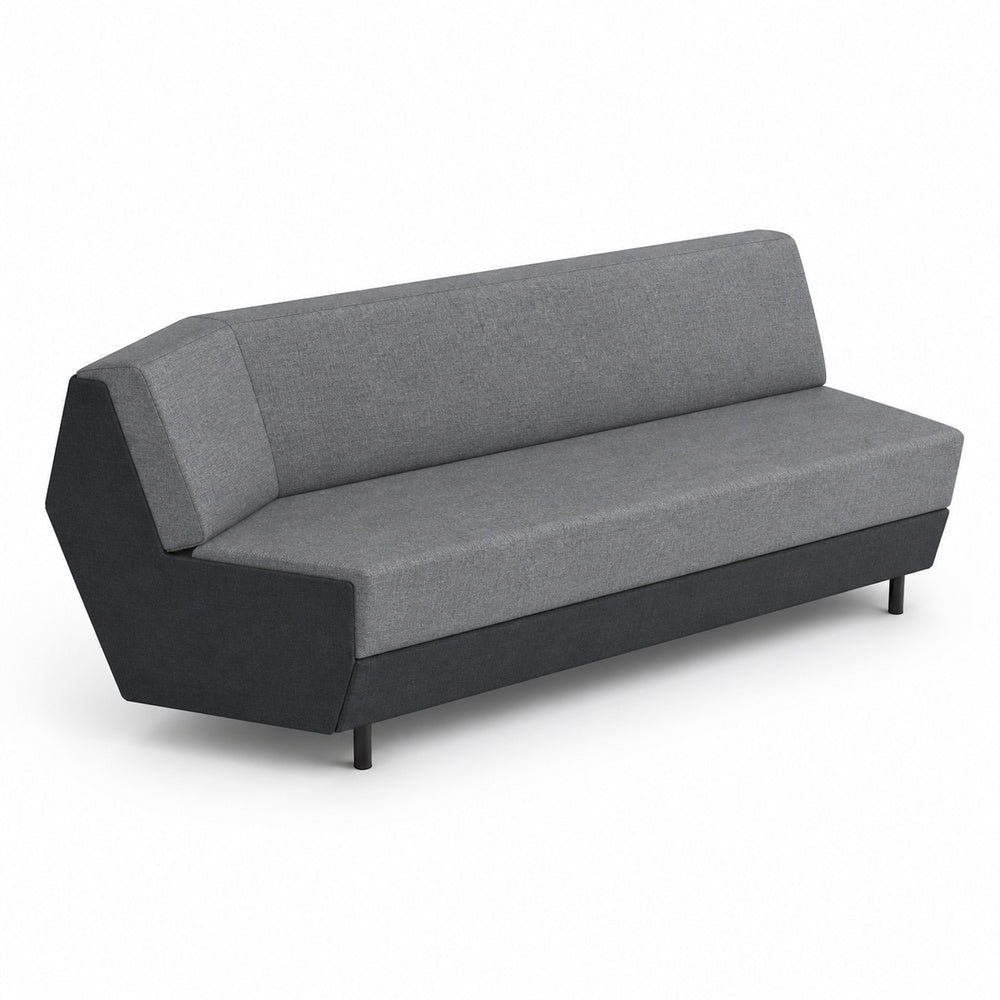 Sofá Modular Izquierdo - VERSA OFFSET - Frente 235 cm - VO-526IS - VERSA - NOGAL BEAT - Sillón Ocasional