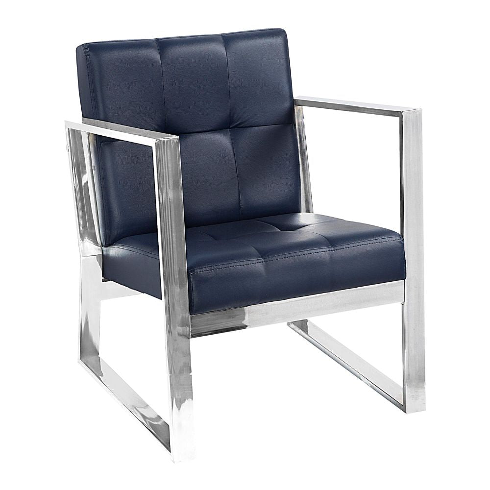 Sillón Albar Berlin C de una plaza tapizado con base metálica rectangular