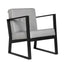 Sillón Albar Berlin P de una plaza tapizado en hule espuma sobre base metálica rectangular pintada