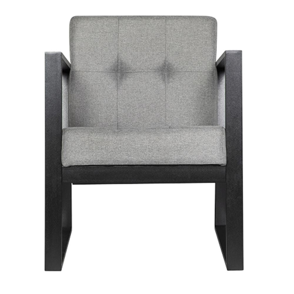 Sillón Albar Berlin P de una plaza tapizado en hule espuma sobre base metálica rectangular pintada