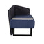 Sillón de recepción 3 plazas Albar Kassel tapizado con patas metálicas