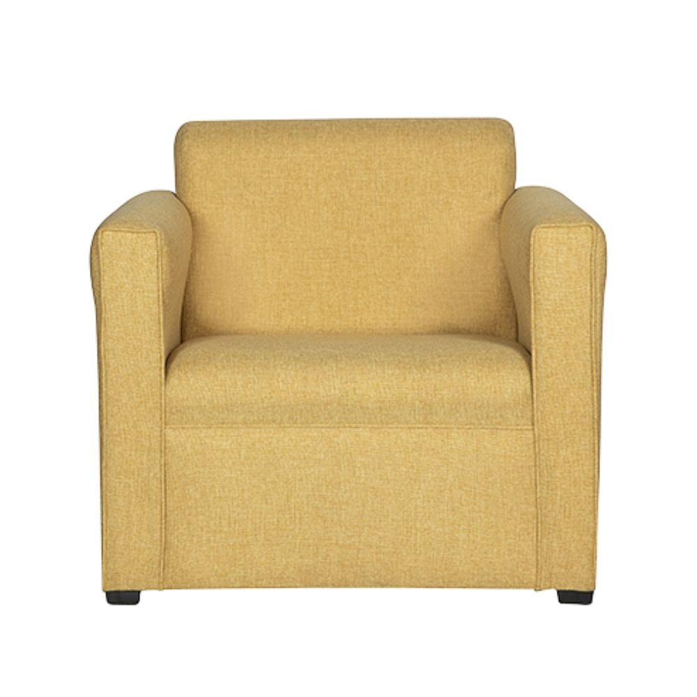 Sillón 1 plaza ALBAR MILAN para área de espera, respaldo y asiento tapizados.