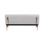Sofá cama Nogal Beat Novara tapizado en beige o gris de diseño contemporáneo