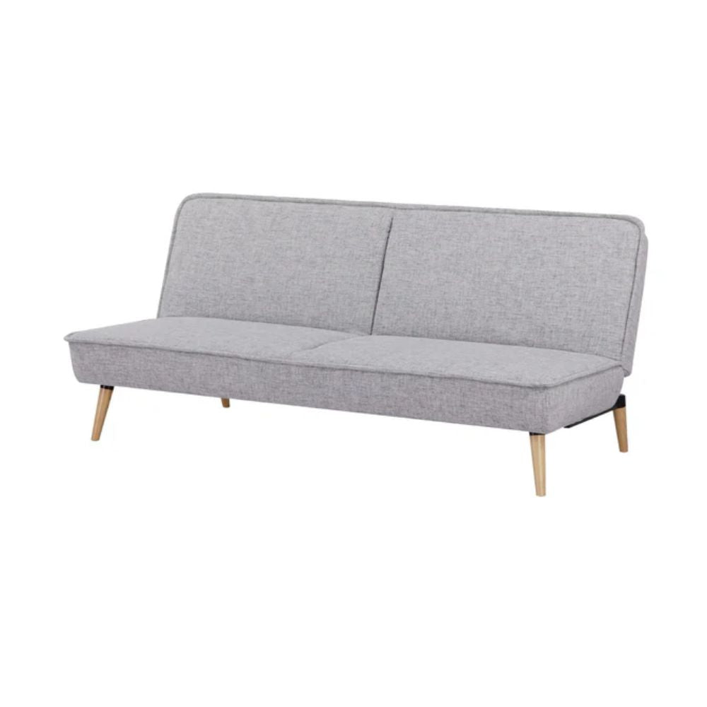Sofá cama Nogal Beat Novara tapizado en beige o gris de diseño contemporáneo