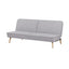 Sofá cama Nogal Beat Novara tapizado en beige o gris de diseño contemporáneo