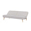 Sofá cama Nogal Beat Novara tapizado en beige o gris de diseño contemporáneo