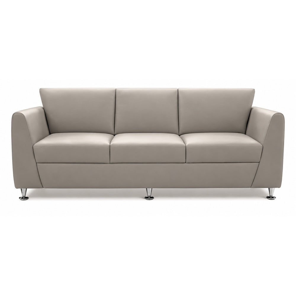Sofá para Área de Descanso - GEBESA PRISMA - 3 Plazas - Asiento y Respaldo Tapizado - GDP280P3TP - GEBESA - NOGAL BEAT - Sillón Ocasional