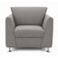 Sofá para Área Lounge - GEBESA PRISMA - 1 Plaza - Asiento y Respaldo Tapizado - GDP280P1 - GEBESA - NOGAL BEAT - Sillón Ocasional