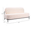 Sofá para Consultorio 2 Plazas - ZUO ARENDAL - Vainilla - Asiento y Respaldo Tapizados en Tejido Texturizado - 110024 - Zuo - NOGAL BEAT - Sillón Ocasional