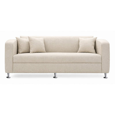 Sofá para Recepción - GEBESA JET - 3 Plazas - Asiento y Respaldo Tapizado - GDJ280P3 - GEBESA - NOGAL BEAT - Sillón Ocasional