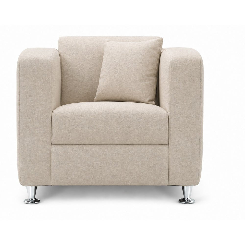 Sofá para Sala de Espera - GEBESA JET - 1 Plaza - Asiento y Respaldo Tapizado - GDJ280P1 - GEBESA - NOGAL BEAT - Sillón Ocasional