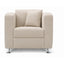 Sofá para Sala de Espera - GEBESA JET - 1 Plaza - Asiento y Respaldo Tapizado - GDJ280P1 - GEBESA - NOGAL BEAT - Sillón Ocasional