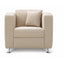 Sofá para Sala de Espera - GEBESA JET - 1 Plaza - Asiento y Respaldo Tapizado - GDJ280P1TP - GEBESA - NOGAL BEAT - Sillón Ocasional