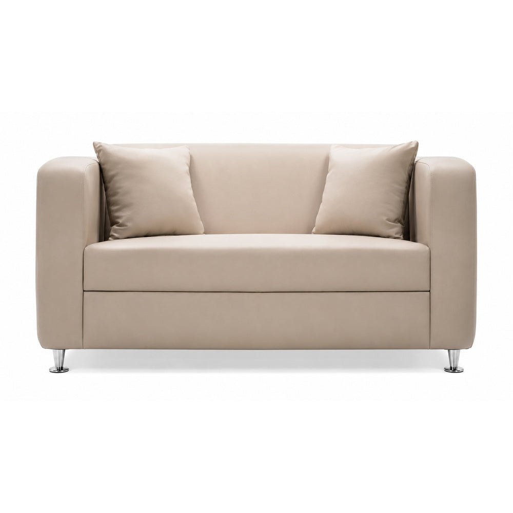 Sofá para Sala de Espera - GEBESA JET - 2 Plazas - Asiento y Respaldo Tapizado - GDJ280P2TP - GEBESA - NOGAL BEAT - Sillón Ocasional