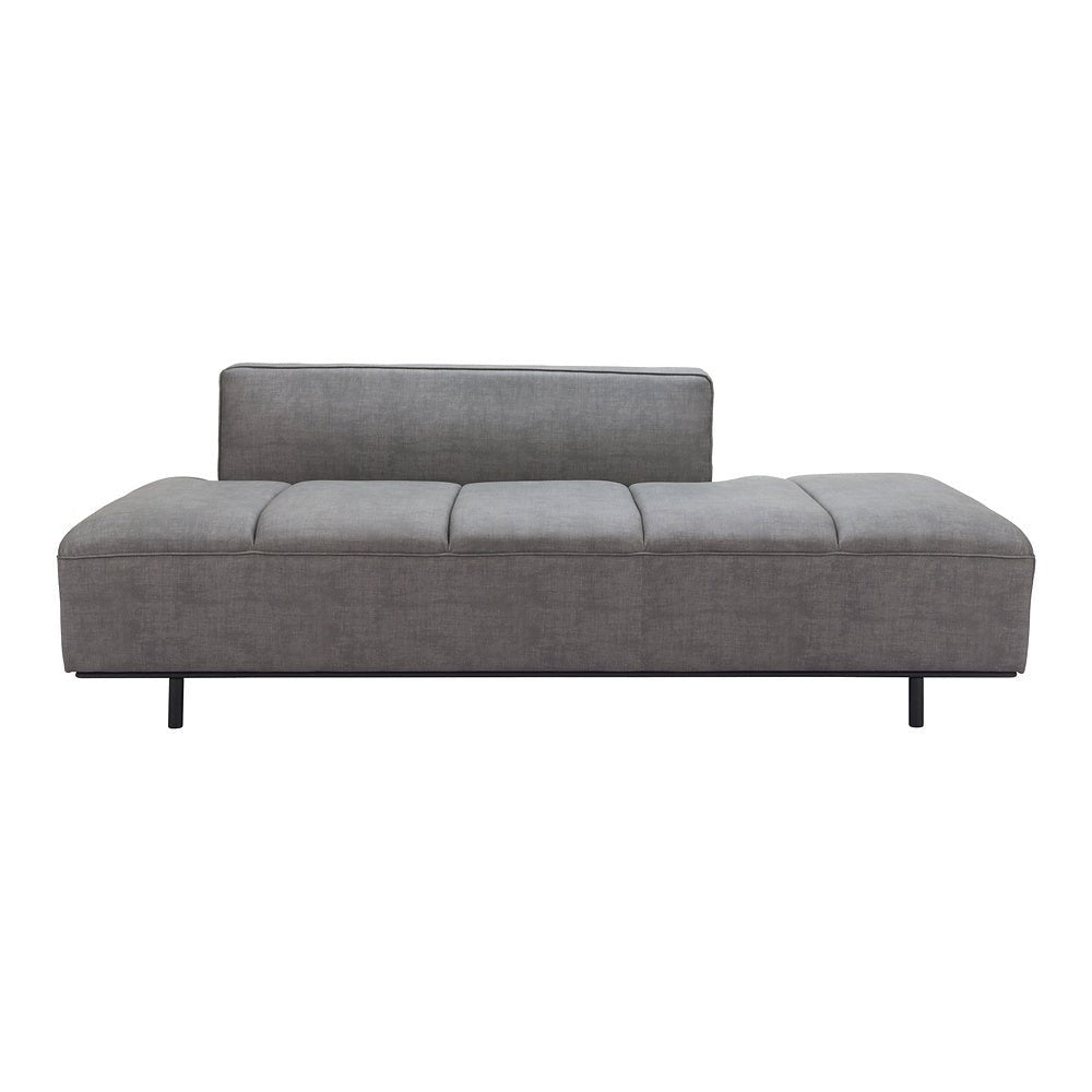 Sofá para Spa 3 Plazas - ZUO CONFECTION - Varios Colores - Asiento y Respaldo Tapizados en Piel Sintética - 110079 - Zuo - NOGAL BEAT - Sillón Ocasional