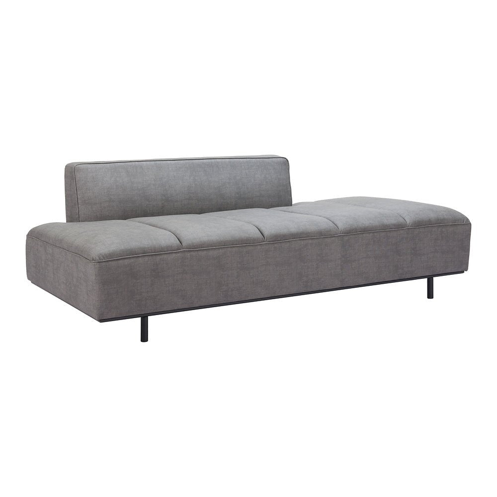 Sofá para Spa 3 Plazas - ZUO CONFECTION - Varios Colores - Asiento y Respaldo Tapizados en Piel Sintética - 110079 - Zuo - NOGAL BEAT - Sillón Ocasional