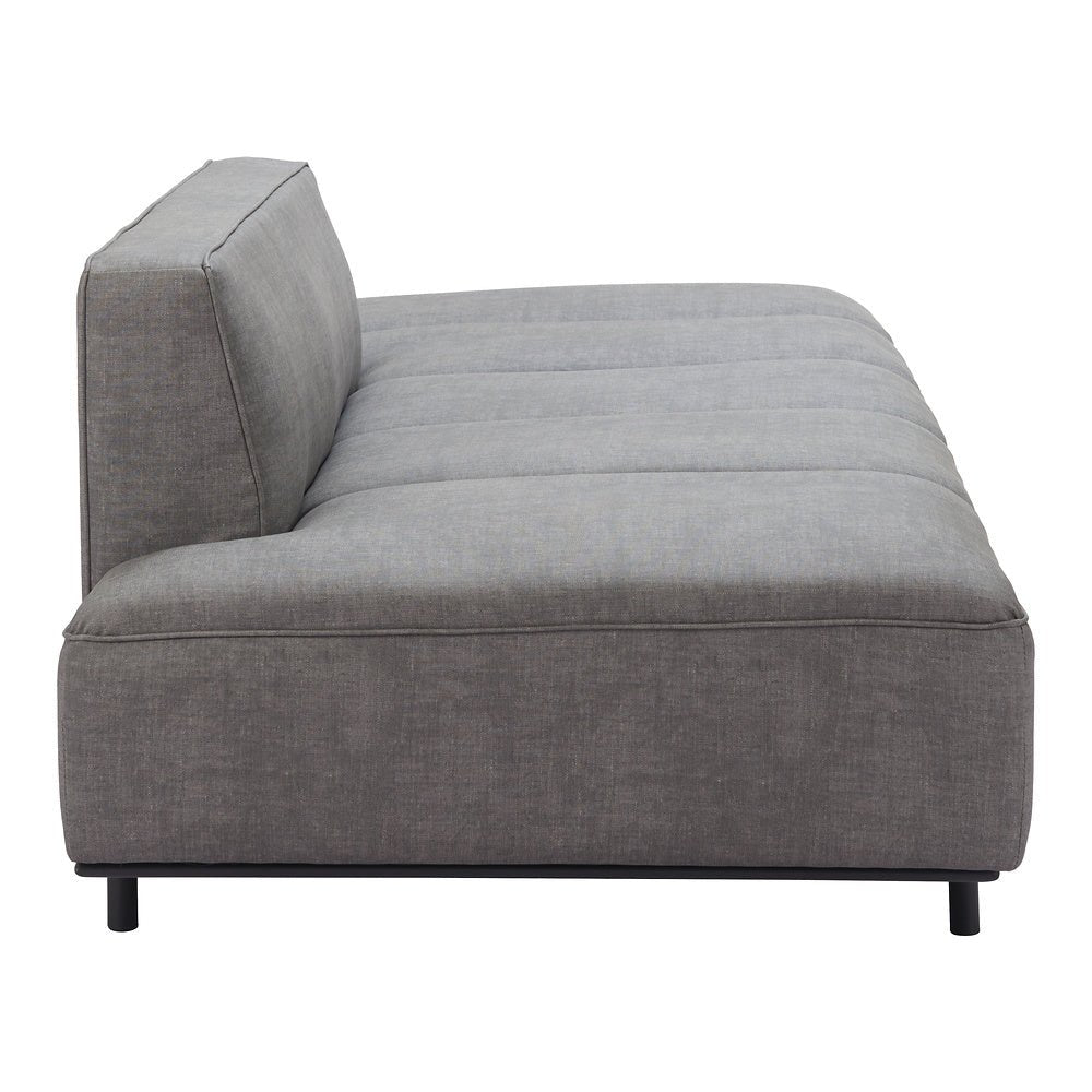 Sofá para Spa 3 Plazas - ZUO CONFECTION - Varios Colores - Asiento y Respaldo Tapizados en Piel Sintética - 110079 - Zuo - NOGAL BEAT - Sillón Ocasional