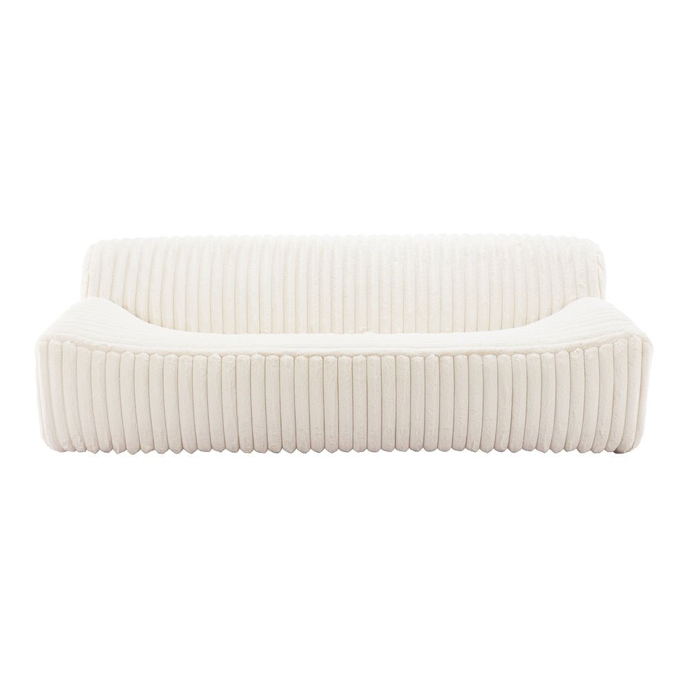 Sofá para Spa 3 Plazas - ZUO OSTERBRO - Crema - Asiento y Respaldo Tapizados - 110277 - Zuo - NOGAL BEAT - Sillón Ocasional