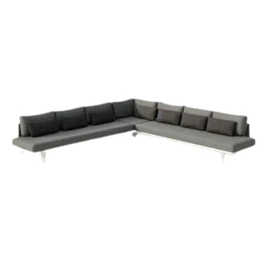 SOFÁ RESOL ANTHEA SYSTEM E | Sofá para Sala de Estar | Estructura de Aluminio Lacada | Cojines y Tapizados Idóneos para Exterior | Interior + Exterior - 70192 - Resol - NOGAL BEAT - Sillon
