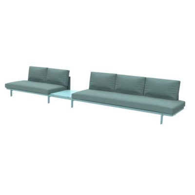 SOFÁ RESOL ANTHEA SYSTEM H | Sofá para Sala de Estar | Estructura de Aluminio Lacada | Cojines y Tapizados Idóneos para Exterior | Interior + Exterior - 70225 - Resol - NOGAL BEAT - Sillon