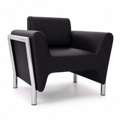 Sofá Winner de una Plaza para Sala - VERSA ALTUS WINNER - Estructura Aluminio - Asiento/respaldo con Espuma Pu Tapizado - AL-511S - VERSA - NOGAL BEAT - Sillón Ocasional