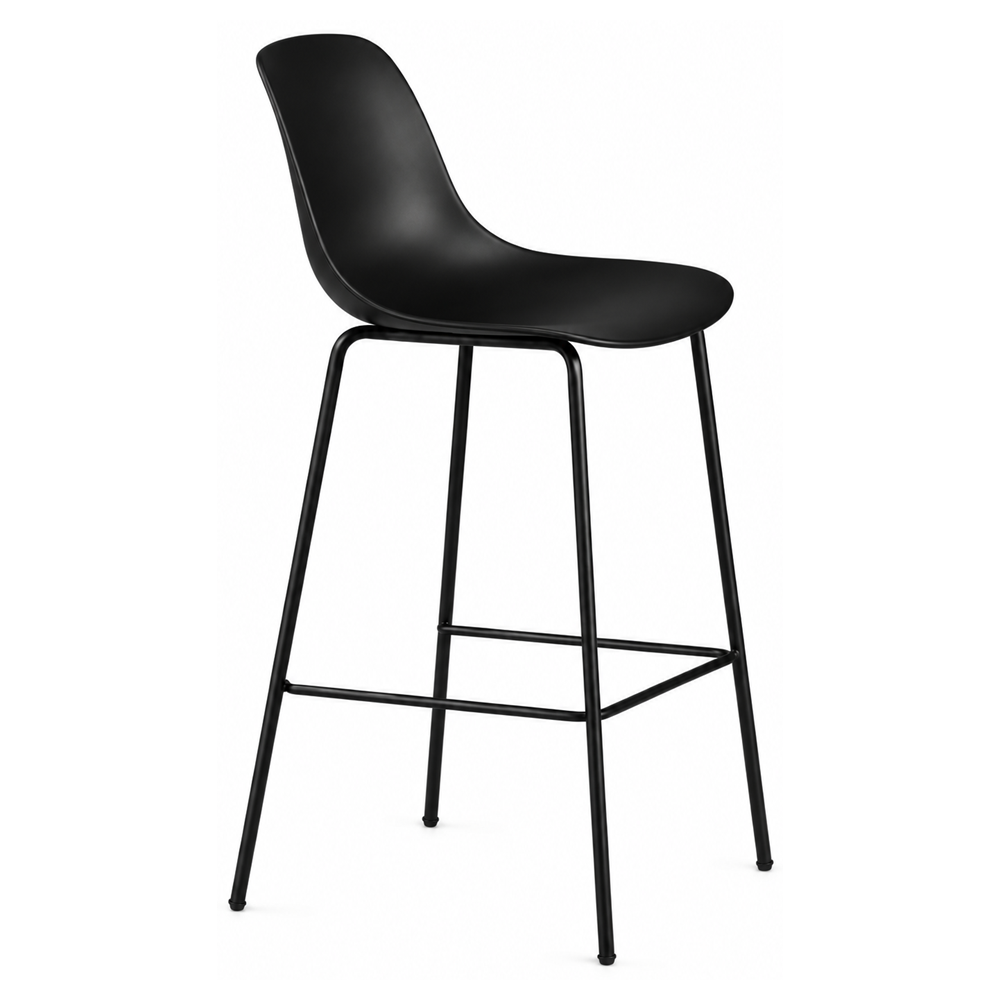 Taburete Comercial - INFINITI PURE LOOP MONO H76 4 PATAS - Varios Colores - Asiento en Polipropileno - Base Metálica 4 Patas