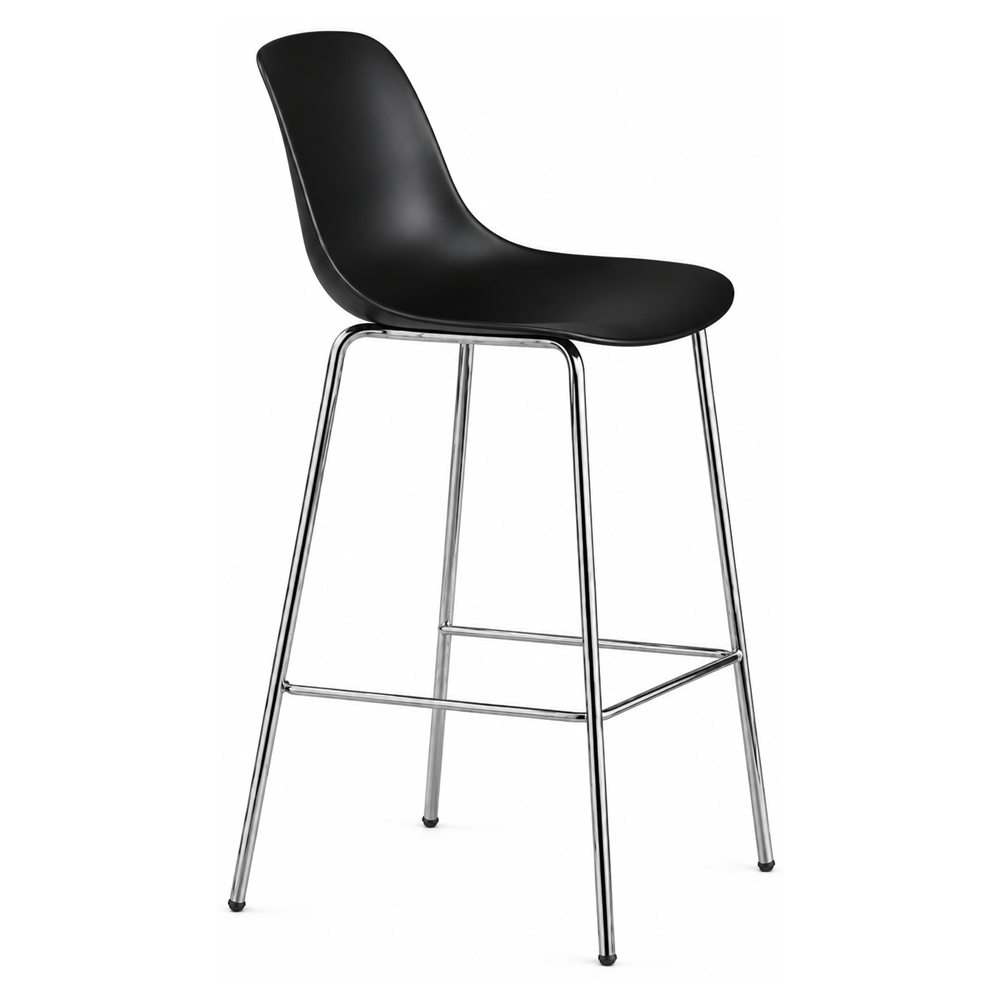 Taburete Comercial - INFINITI PURE LOOP MONO H76 4 PATAS - Varios Colores - Asiento en Polipropileno - Base Metálica 4 Patas - Altura Bar