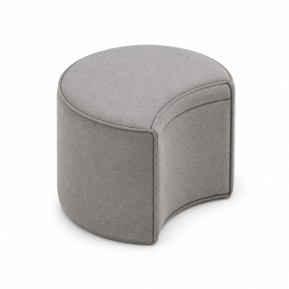 Taburete Crescent Tapizado - VERSA OFFSET - VO-682 - VERSA - NOGAL BEAT - Taburete