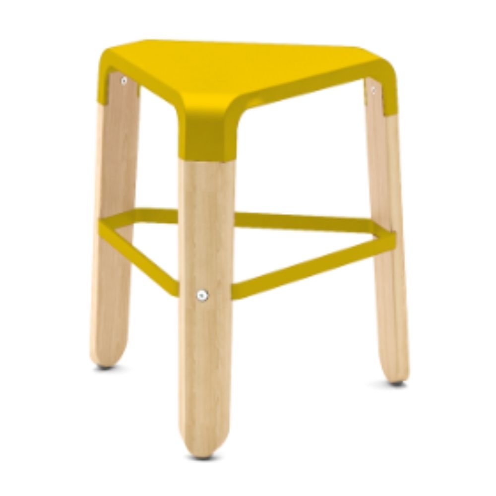 TABURETE INFINITI Taburete Picapau Stool Bajo H46.5 Polipropileno Base Madera Reposapies - 113-28600-MZA - Infiniti - NOGAL BEAT -