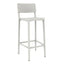 TABURETE RESOL LISBOA ALTO | Taburete Ocasional para Bar | 77 cm | Inyectado Fibra Vidrio con PP | Protección UV | Interior + Exterior - 03894 - Resol - NOGAL BEAT - Taburete
